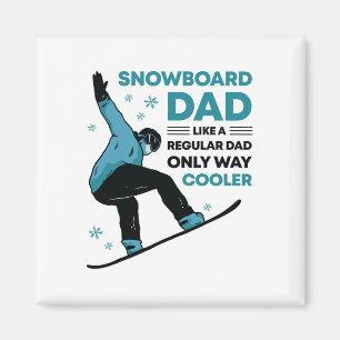 Snowboard Vater Funny Niedlich Winter Snowboarden Magnet