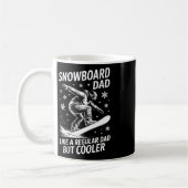 Snowboard Vater Funny Snowboarder Kaffeetasse (Links)