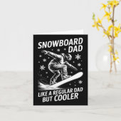 Snowboard Vater Funny Snowboarder Karte (Gelbe Blume)