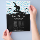 Snowboard-Veranstaltungsförderung Flyer (Hand)