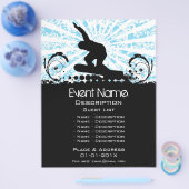 Snowboard-Veranstaltungsförderung Flyer (Einzeln)