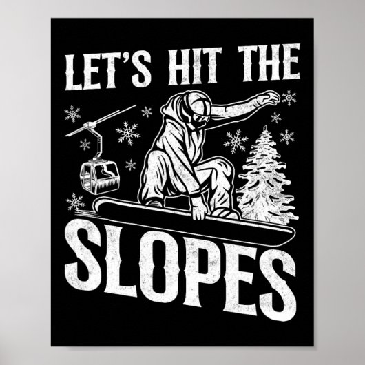 Snowboard-Vintag 18 Poster (Vorne)