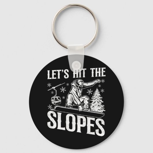 Snowboard-Vintag 18 Schlüsselanhänger (Vorderseite)