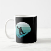 Snowboard Vintag Snowboarder Snow Winter Snowboard Kaffeetasse (Links)