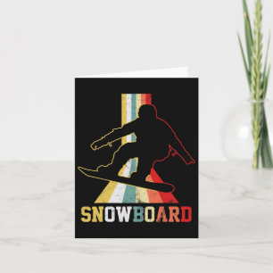 Snowboard Vintage Snowboarden Snowboarder Karte