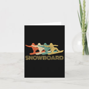 Snowboard Vintage Wintersport Freestyle Snowboarde Karte
