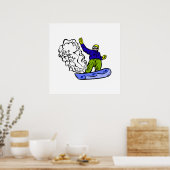 Snowboard-weck Poster (Küche)