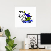 Snowboard-weck Poster (Heimbüro)