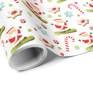 Snowboard-Weihnachtsgeschenk Geschenkpapier