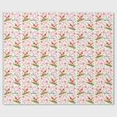 Snowboard Weihnachtsgeschenk Wrapping Paper Geschenkpapier (Flach)