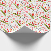 Snowboard Weihnachtsgeschenk Wrapping Paper Geschenkpapier (Ecke)