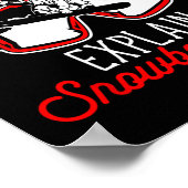 Snowboard, wenn Geld kann Glück nicht kaufen erklä Poster (Ecke)