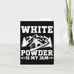 Snowboard White Powder Schnee Winter Snowboarden Karte
