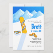 Snowboard-Winter-Spaß-Einladung Einladung (Vorderseite)
