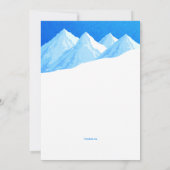 Snowboard-Winter-Spaß-Einladung Einladung (Rückseite)