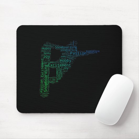 Snowboard Winter Sport Snowboarden Mousepad (Mit Mouse)