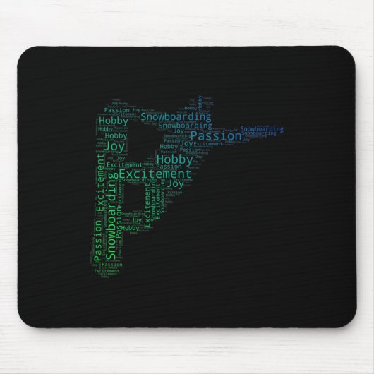 Snowboard Winter Sport Snowboarden Mousepad (Vorne)