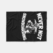 Snowboard Winter Sports - Snowboarden Snowboarder Fleecedecke (Vorderseite (Horizontal))