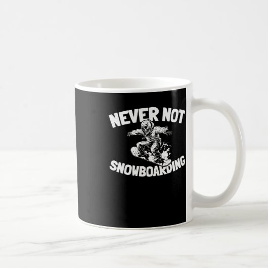 Snowboard Winter Sports - Snowboarden Snowboarder Kaffeetasse (Rechts)