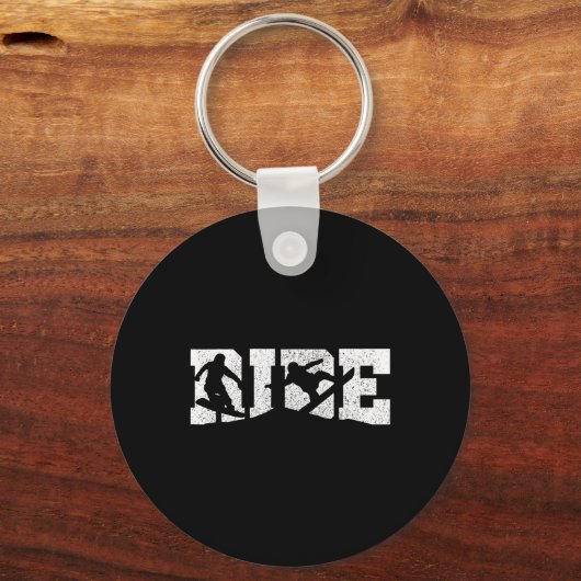 Snowboard - Wintersport Snowboarden Geschenk Schlüsselanhänger (Vorderseite)