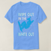 Snowboard Wischen Sie im weißen Skigebiet Sno T-Shirt (Design vorne)