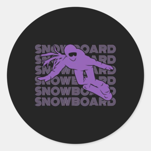 Snowboard Women Snowboarden Snowboarder 2 Runder Aufkleber (Vorderseite)