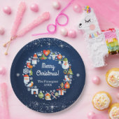 Snowboard Wreath Pappteller (Party)