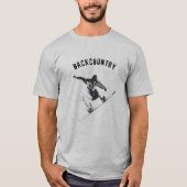 Snowboard Zurück Country Sports T-Shirt (Vorderseite)