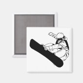 Snowboarden 3 magnet (Vorderseite/Rückseite)