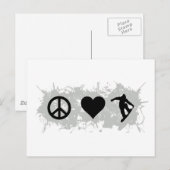 Snowboarden 3 postkarte (Vorne/Hinten)