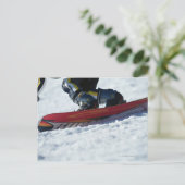 Snowboarden 4 postkarte (Stehend Vorderseite)
