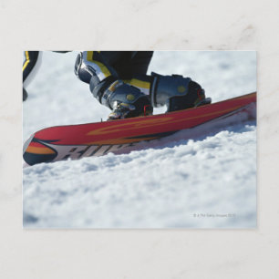Snowboarden 4 postkarte