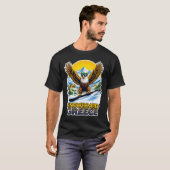 Snowboarden Adler in Griechenland Landschaftlich T-Shirt (Vorne ganz)
