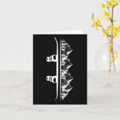 Snowboarden Alpin Sport Wandern Snowboarder Karte (Gelbe Blume)