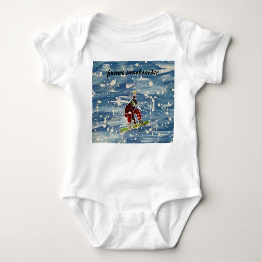 Snowboarden-Babyweste Baby Strampler (Vorderseite)