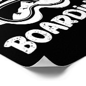 Snowboarden Behaltend auf Boarding Snowboard Poster (Ecke)