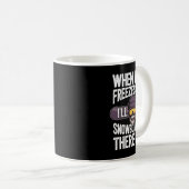 Snowboarden bei Hölle - Snowboard Kaffeetasse (VorderseiteRechts)