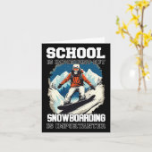 Snowboarden Berge Schneeurlaub Snowboard Ski Karte (Gelbe Blume)