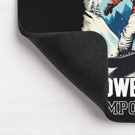 Snowboarden Berge Schneeurlaub Snowboard Ski Mousepad (Ecke)