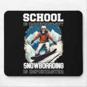 Snowboarden Berge Schneeurlaub Snowboard Ski Mousepad (Vorne)