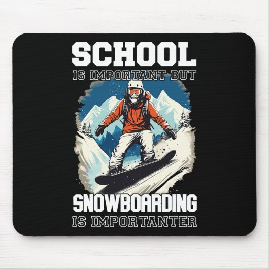 Snowboarden Berge Schneeurlaub Snowboard Ski Mousepad (Vorne)