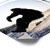 Snowboarden Bilder drucken Poster (Ecke)