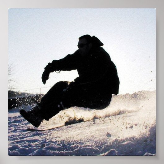 Snowboarden Bilder drucken Poster (Vorne)