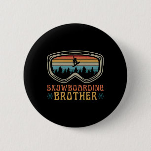 Snowboarden Bruder Matching Familie Snowboard Tri Button