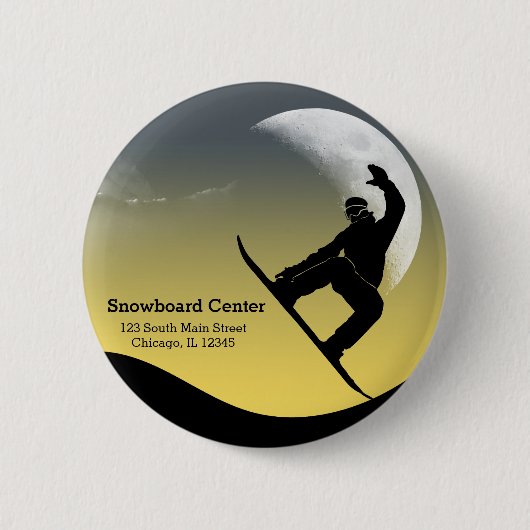 Snowboarden Button (Vorderseite)