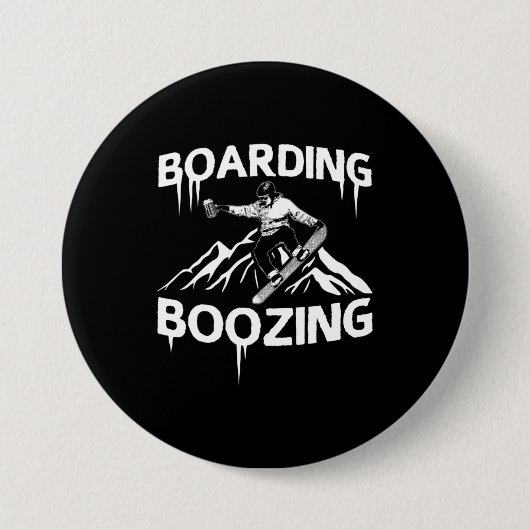 Snowboarden Button (Vorderseite)