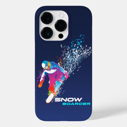 Snowboarden Case-Mate iPhone Hülle (Rückseite)