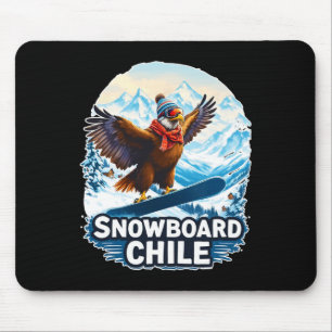 Snowboarden Condor in den Bergen des Chilen Mousepad