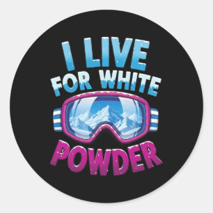 Snowboarden Cooler Snowboarder Skifahren Winterfer Runder Aufkleber