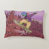Snowboarden Dekokissen (Rückseite)
